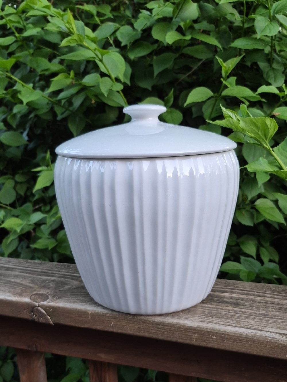 Corningware French White Swirl Canister